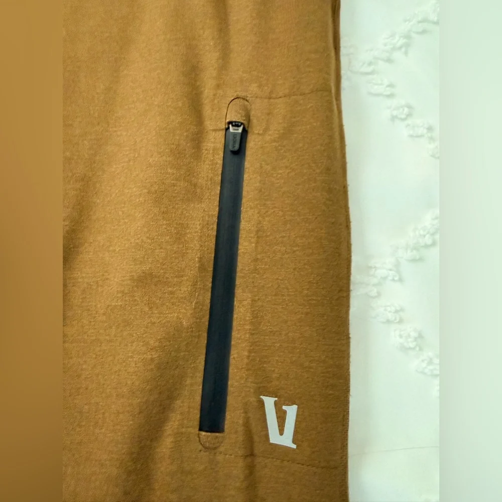 Vuori Men’s Sunday Performance Joggers – Warm Gold / Pecan Heather – Size XL - Picture 8 of 9